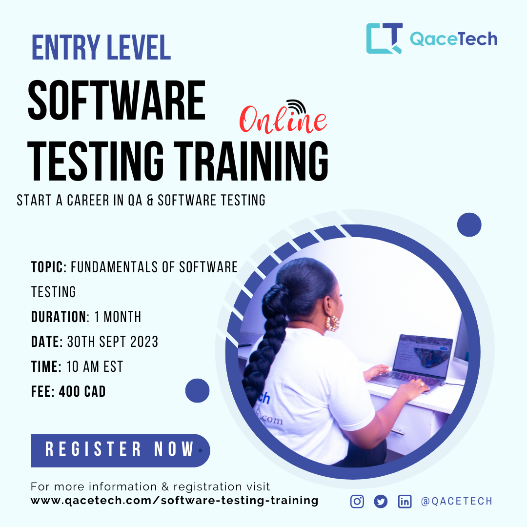 Software testing training ads